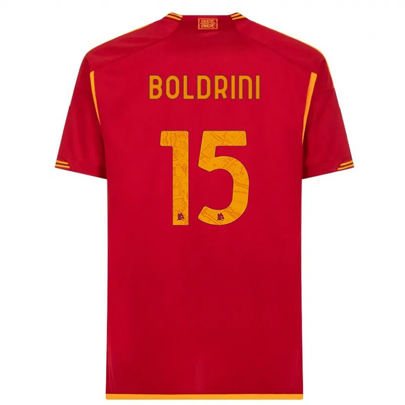 Danxen Hombre Camiseta Mattia Boldrini #15 Rojo 1ª Equipación 2023/24 La Camisa