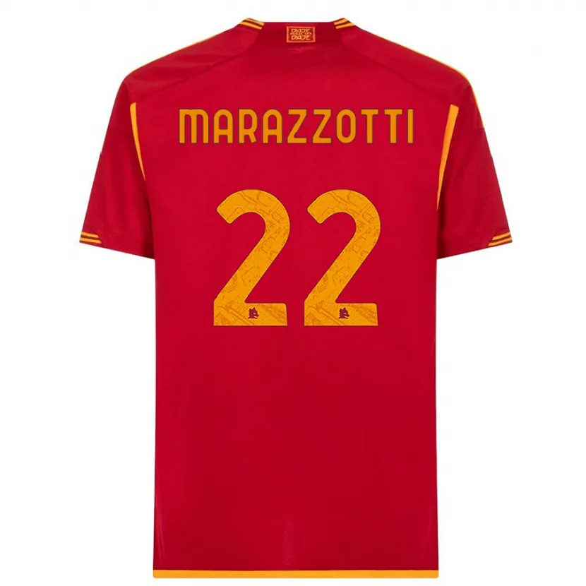 Danxen Hombre Camiseta Fabrizio Marazzotti #22 Rojo 1ª Equipación 2023/24 La Camisa