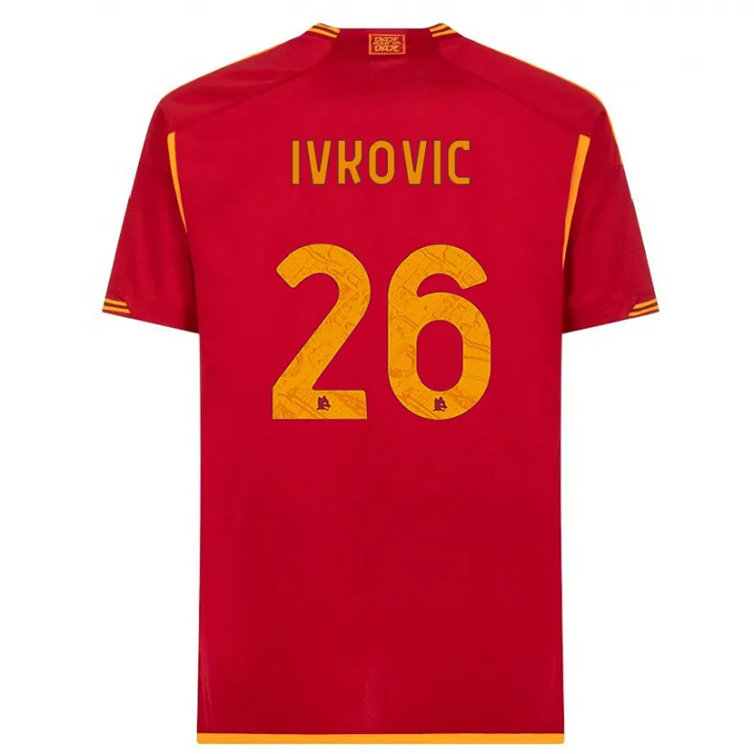 Danxen Hombre Camiseta Mate Ivkovic #26 Rojo 1ª Equipación 2023/24 La Camisa