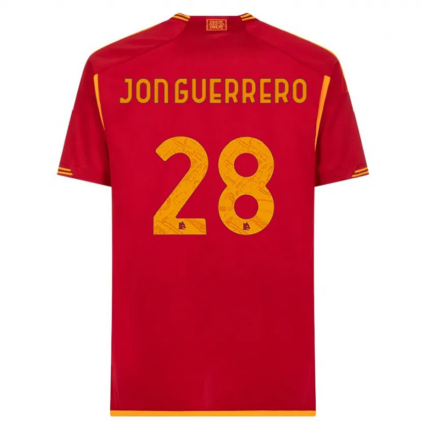 Danxen Hombre Camiseta Julen Jon Guerrero #28 Rojo 1ª Equipación 2023/24 La Camisa