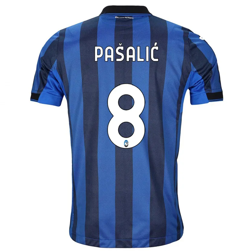 Danxen Hombre Camiseta Mario Pasalic #8 Azul Negro 1ª Equipación 2023/24 La Camisa