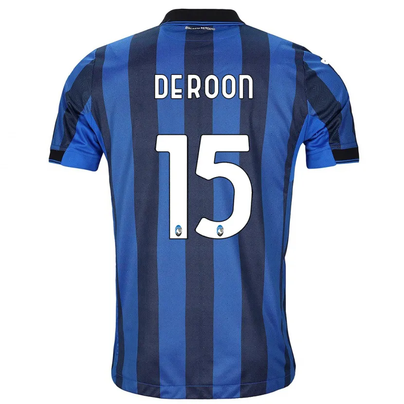 Danxen Hombre Camiseta Marten De Roon #15 Azul Negro 1ª Equipación 2023/24 La Camisa