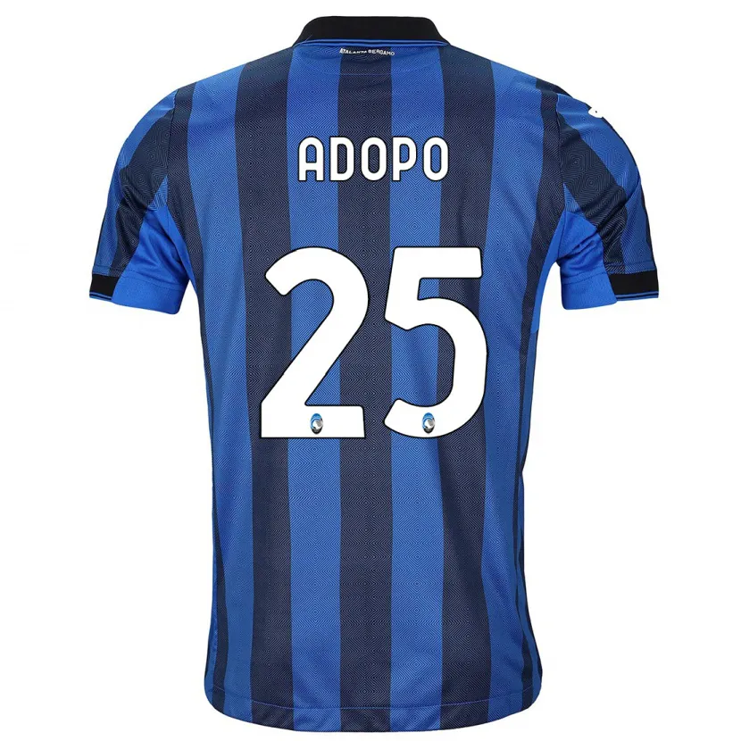 Danxen Hombre Camiseta Michel Adopo #25 Azul Negro 1ª Equipación 2023/24 La Camisa