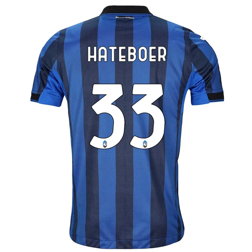 Danxen Hombre Camiseta Hans Hateboer #33 Azul Negro 1ª Equipación 2023/24 La Camisa