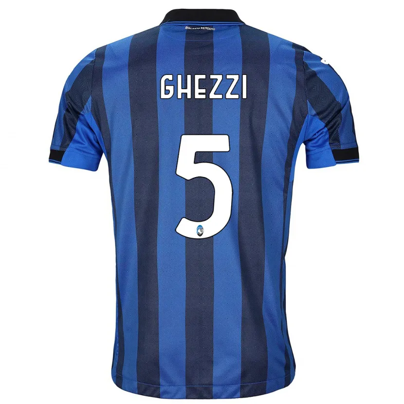 Danxen Hombre Camiseta Samuele Ghezzi #5 Azul Negro 1ª Equipación 2023/24 La Camisa