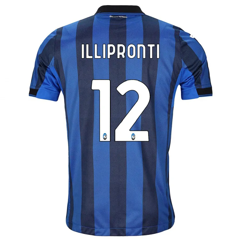 Danxen Hombre Camiseta Filippo Illipronti #12 Azul Negro 1ª Equipación 2023/24 La Camisa