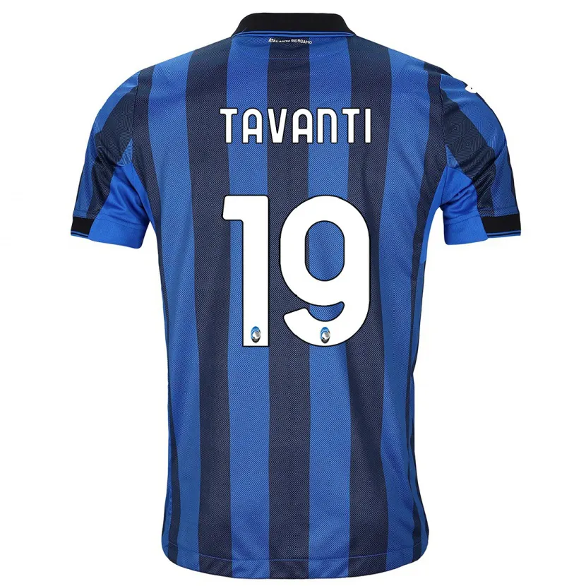 Danxen Hombre Camiseta Mattia Tavanti #19 Azul Negro 1ª Equipación 2023/24 La Camisa