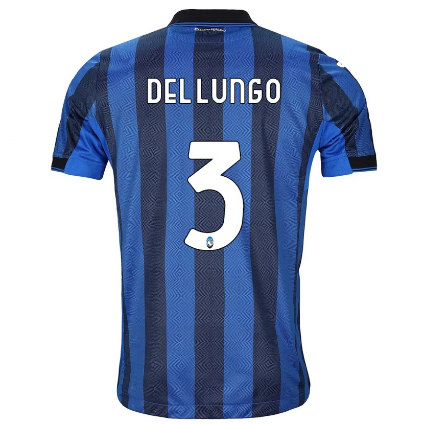 Danxen Hombre Camiseta Tommaso Del Lungo #3 Azul Negro 1ª Equipación 2023/24 La Camisa