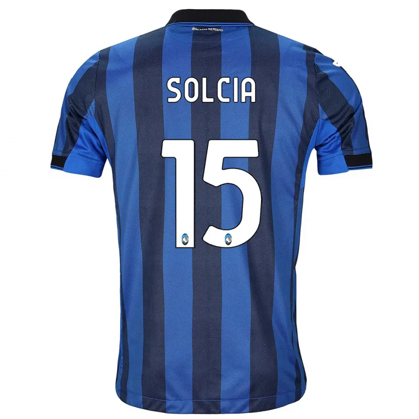 Danxen Hombre Camiseta Daniele Solcia #15 Azul Negro 1ª Equipación 2023/24 La Camisa