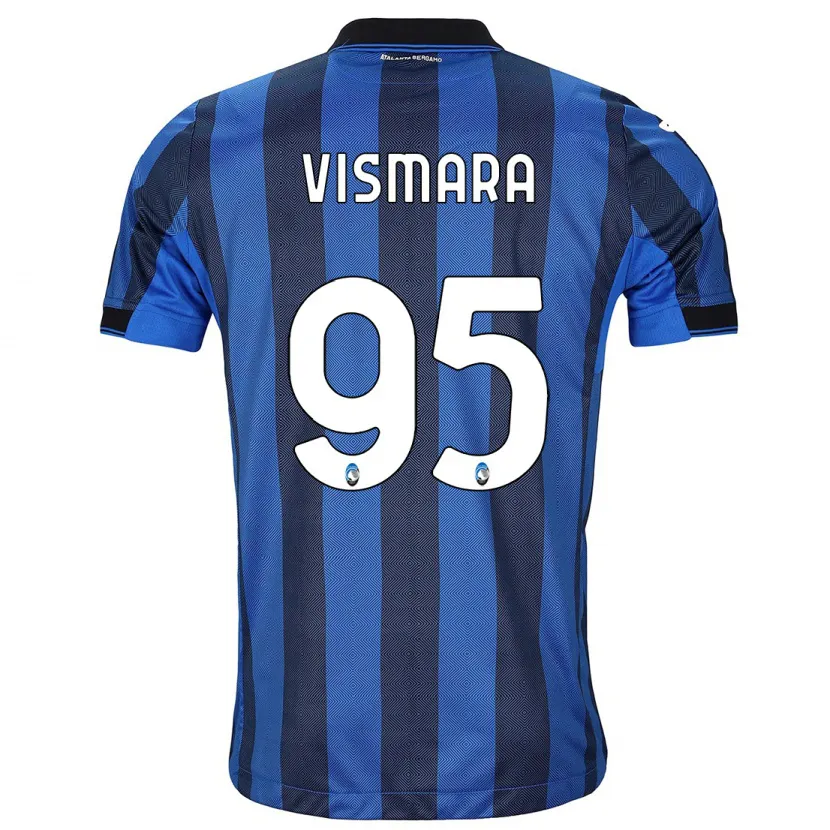 Danxen Hombre Camiseta Paolo Vismara #95 Azul Negro 1ª Equipación 2023/24 La Camisa