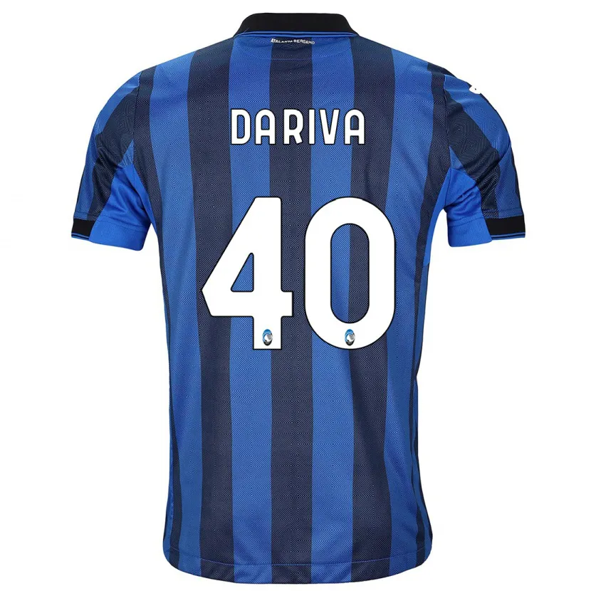 Danxen Hombre Camiseta Jacopo Da Riva #40 Azul Negro 1ª Equipación 2023/24 La Camisa