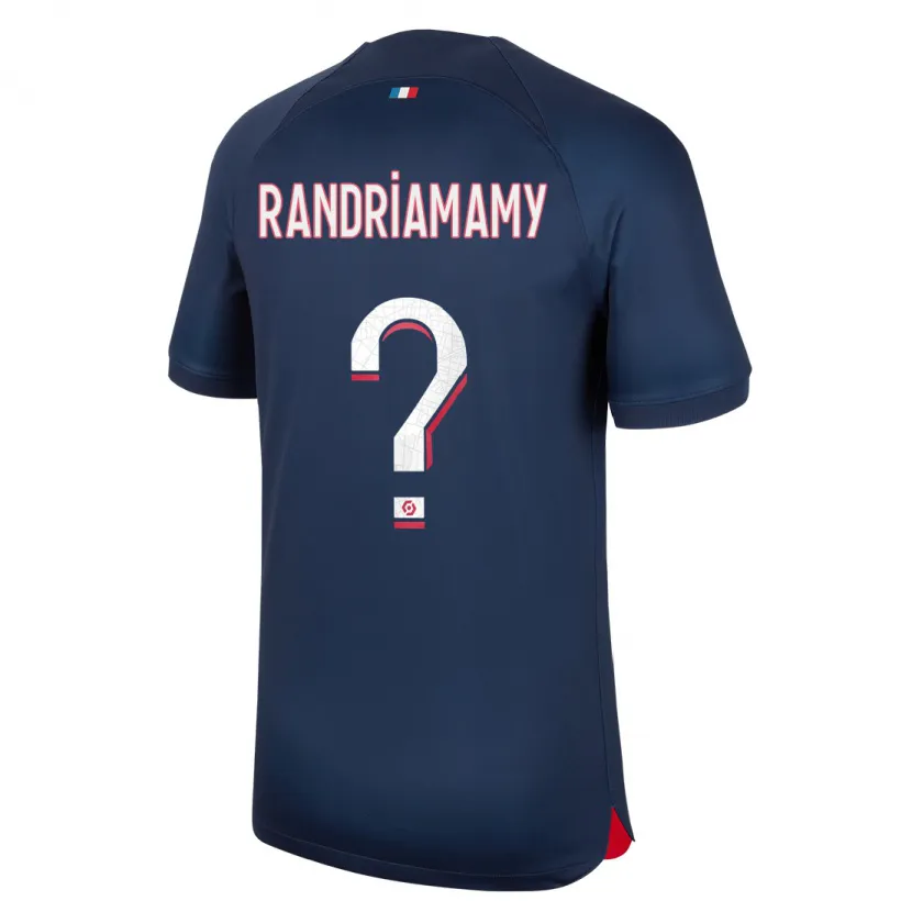 Danxen Hombre Camiseta Mathyas Randriamamy #0 Azul Rojo 1ª Equipación 2023/24 La Camisa