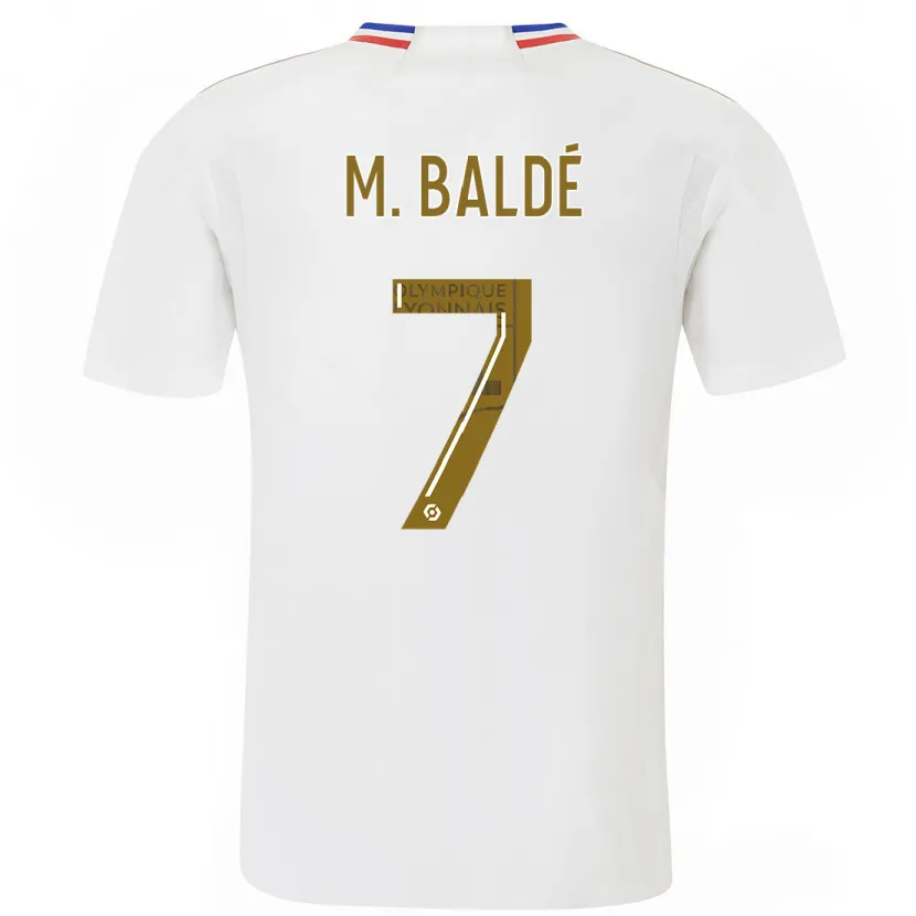 Danxen Hombre Camiseta Mama Baldé #7 Blanco 1ª Equipación 2023/24 La Camisa