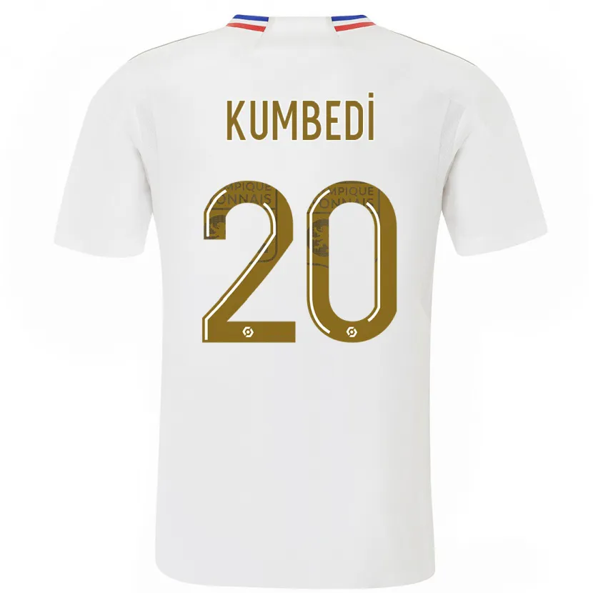 Danxen Hombre Camiseta Saël Kumbedi #20 Blanco 1ª Equipación 2023/24 La Camisa