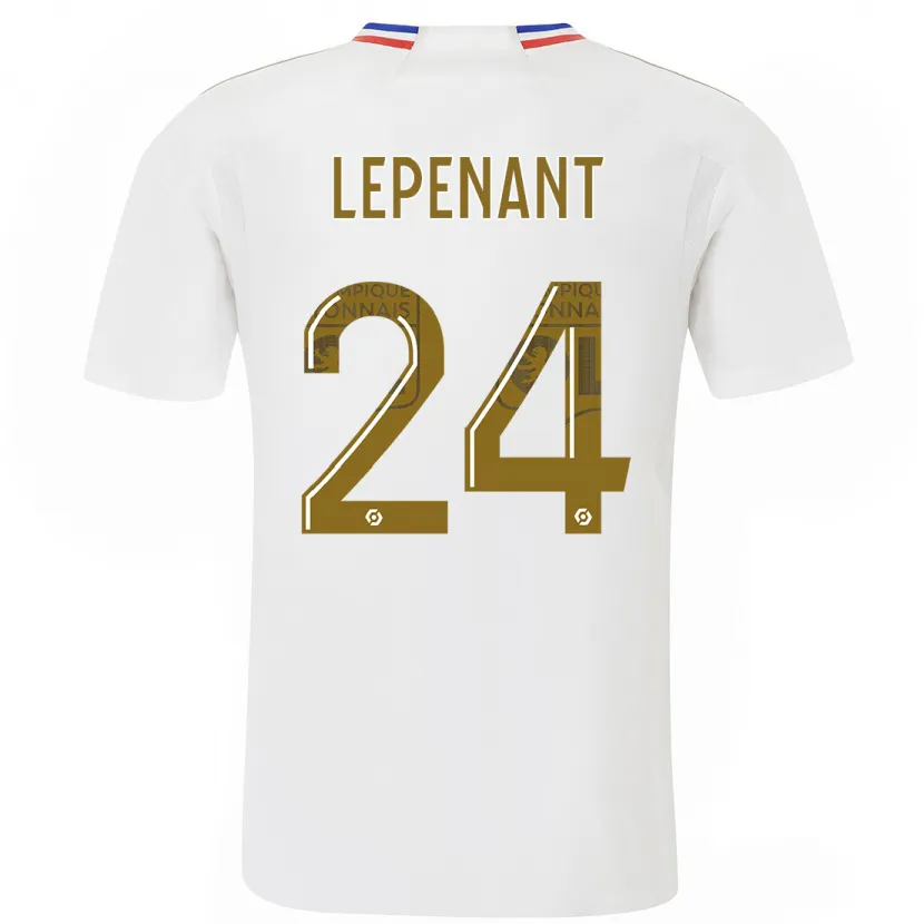 Danxen Hombre Camiseta Johann Lepenant #24 Blanco 1ª Equipación 2023/24 La Camisa