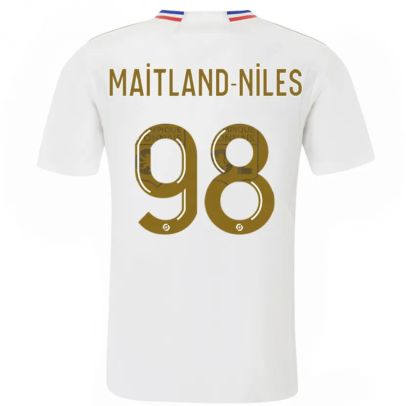 Danxen Hombre Camiseta Ainsley Maitland-Niles #98 Blanco 1ª Equipación 2023/24 La Camisa