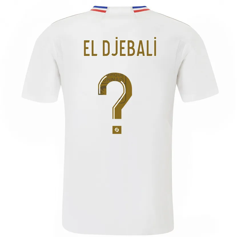 Danxen Hombre Camiseta Chaïm El Djebali #0 Blanco 1ª Equipación 2023/24 La Camisa