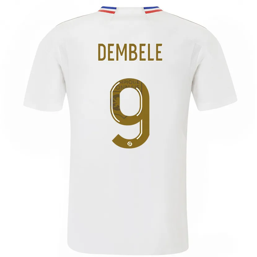 Danxen Hombre Camiseta Moussa Dembele #9 Blanco 1ª Equipación 2023/24 La Camisa