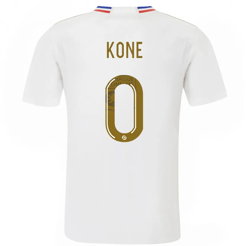 Danxen Hombre Camiseta Youssouf Kone #0 Blanco 1ª Equipación 2023/24 La Camisa