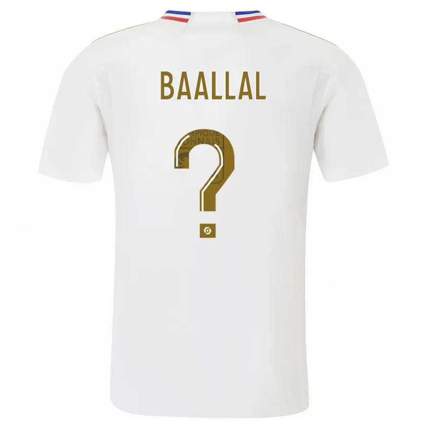 Danxen Hombre Camiseta Abdellah Baallal #0 Blanco 1ª Equipación 2023/24 La Camisa