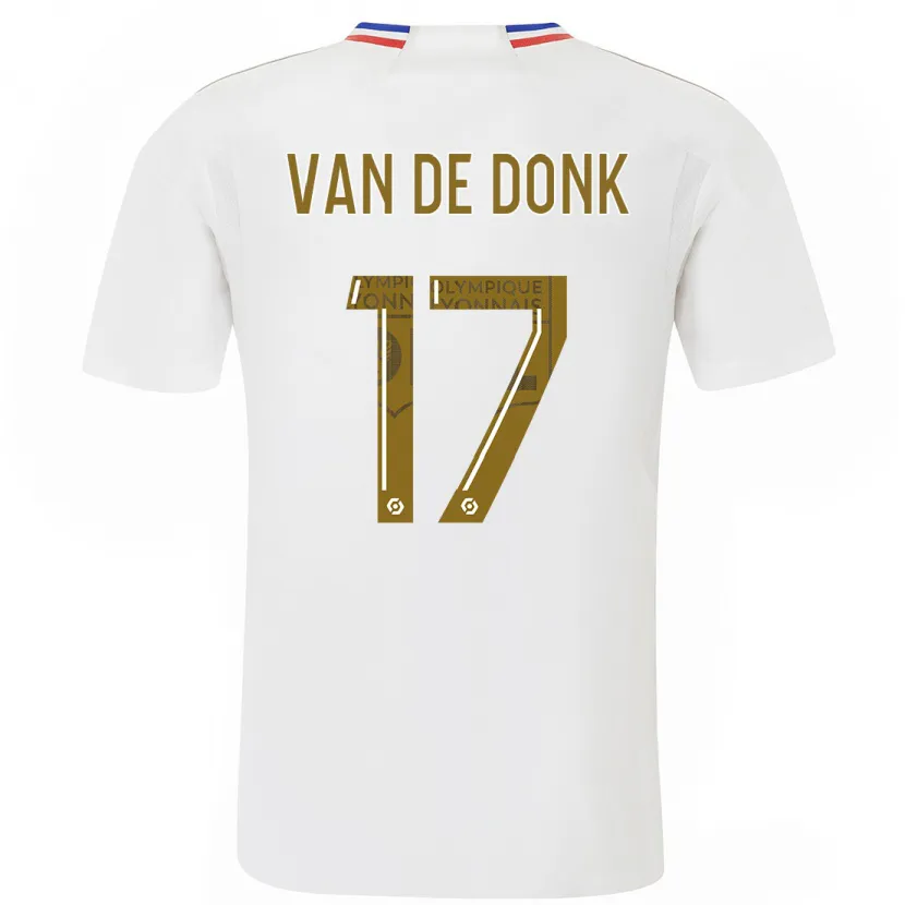 Danxen Hombre Camiseta Danielle Van De Donk #17 Blanco 1ª Equipación 2023/24 La Camisa