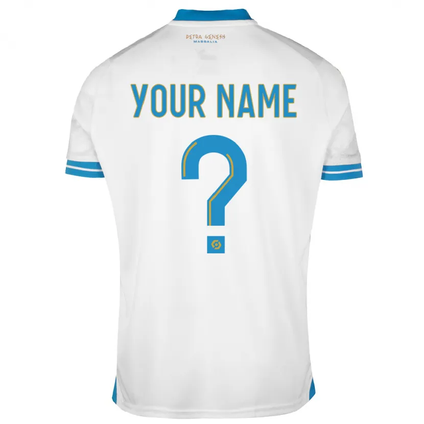 Danxen Hombre Camiseta Su Nombre #0 Blanco 1ª Equipación 2023/24 La Camisa