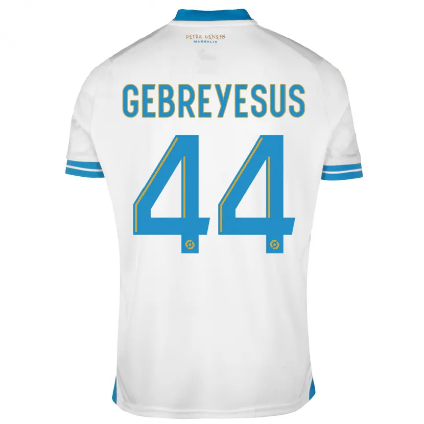 Danxen Hombre Camiseta Esey Gebreyesus #44 Blanco 1ª Equipación 2023/24 La Camisa