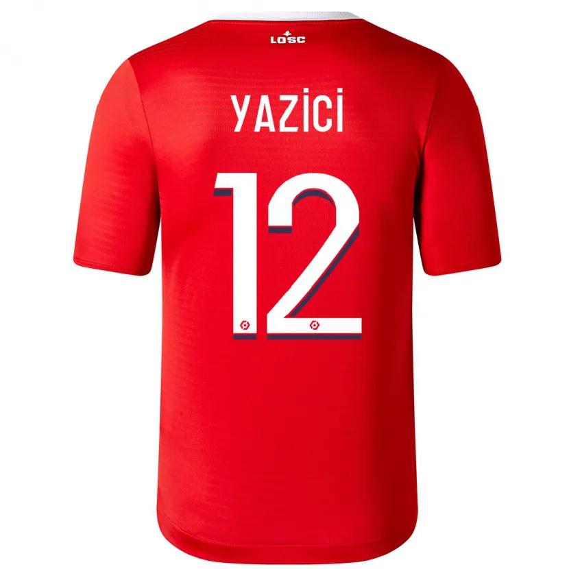 Danxen Hombre Camiseta Yusuf Yazici #12 Rojo 1ª Equipación 2023/24 La Camisa