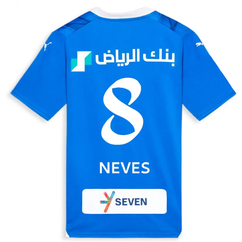 Danxen Hombre Camiseta Rúben Neves #8 Azul 1ª Equipación 2023/24 La Camisa