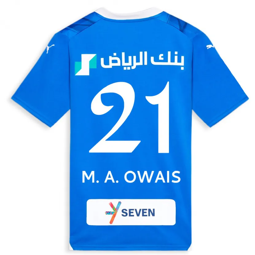 Danxen Hombre Camiseta Mohammed Al-Owais #21 Azul 1ª Equipación 2023/24 La Camisa