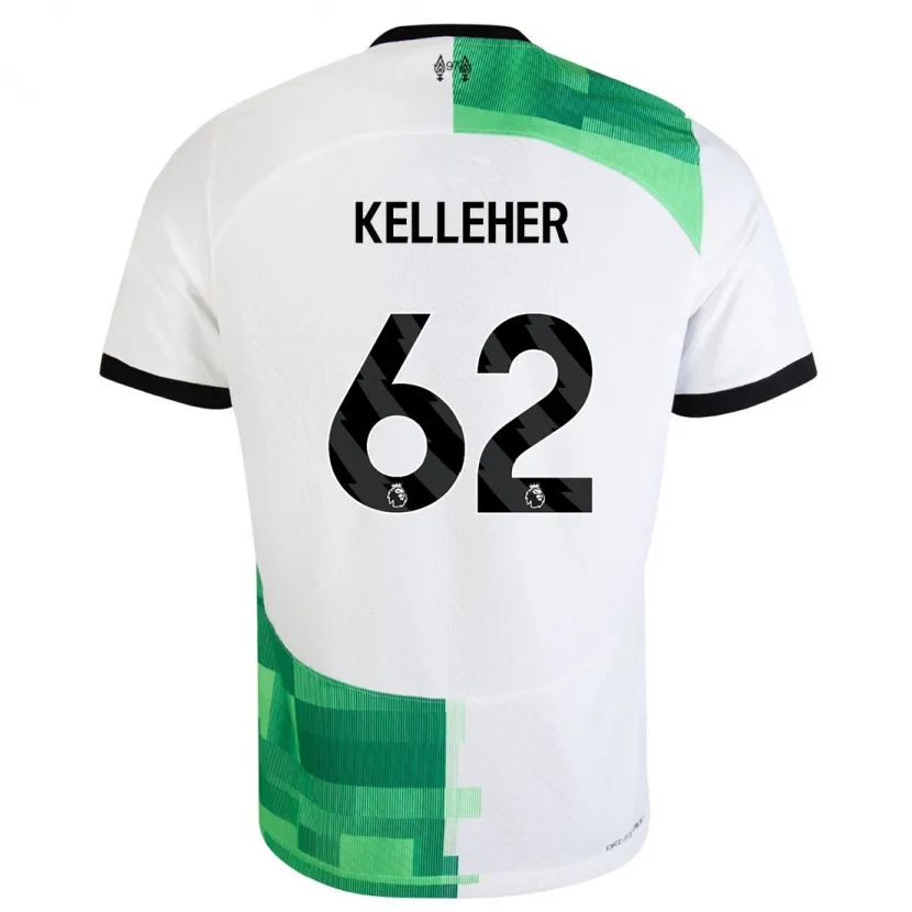 Danxen Hombre Camiseta Caoimhín Kelleher #62 Blanco Verde 2ª Equipación 2023/24 La Camisa