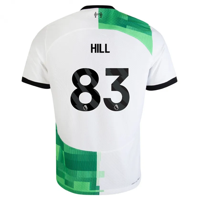 Danxen Hombre Camiseta Tom Hill #83 Blanco Verde 2ª Equipación 2023/24 La Camisa