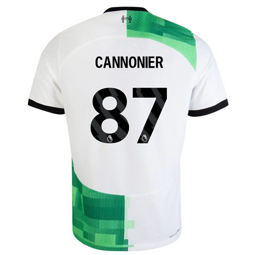 Danxen Hombre Camiseta Oakley Cannonier #87 Blanco Verde 2ª Equipación 2023/24 La Camisa