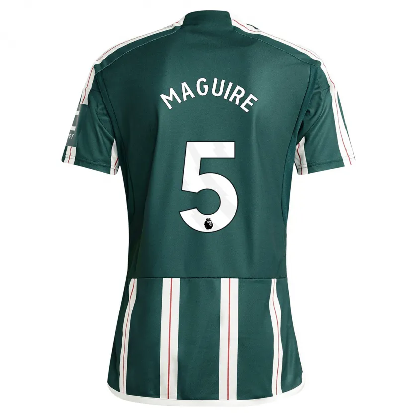 Danxen Hombre Camiseta Harry Maguire #5 Verde Oscuro 2ª Equipación 2023/24 La Camisa