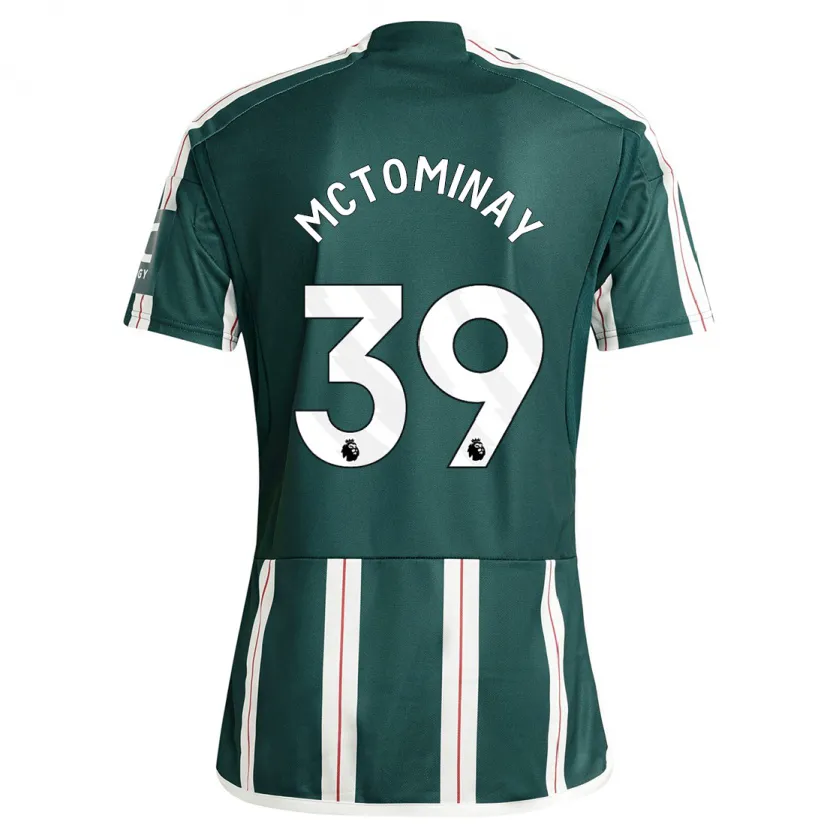 Danxen Hombre Camiseta Scott Mctominay #39 Verde Oscuro 2ª Equipación 2023/24 La Camisa