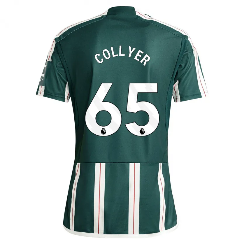 Danxen Hombre Camiseta Toby Collyer #65 Verde Oscuro 2ª Equipación 2023/24 La Camisa