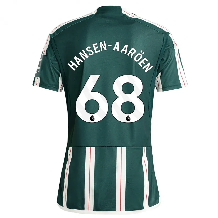 Danxen Hombre Camiseta Isak Hansen-Aaröen #68 Verde Oscuro 2ª Equipación 2023/24 La Camisa