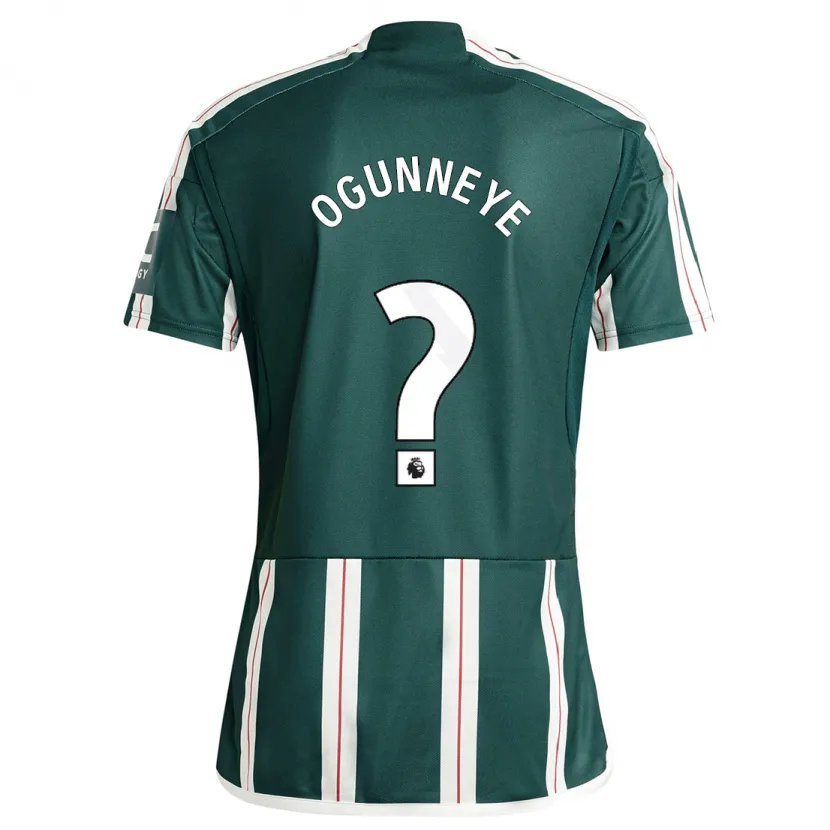 Danxen Hombre Camiseta Habeeb Ogunneye #0 Verde Oscuro 2ª Equipación 2023/24 La Camisa