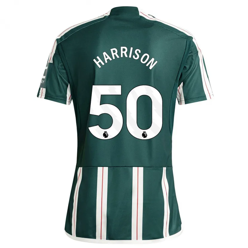 Danxen Hombre Camiseta Elyh Harrison #50 Verde Oscuro 2ª Equipación 2023/24 La Camisa