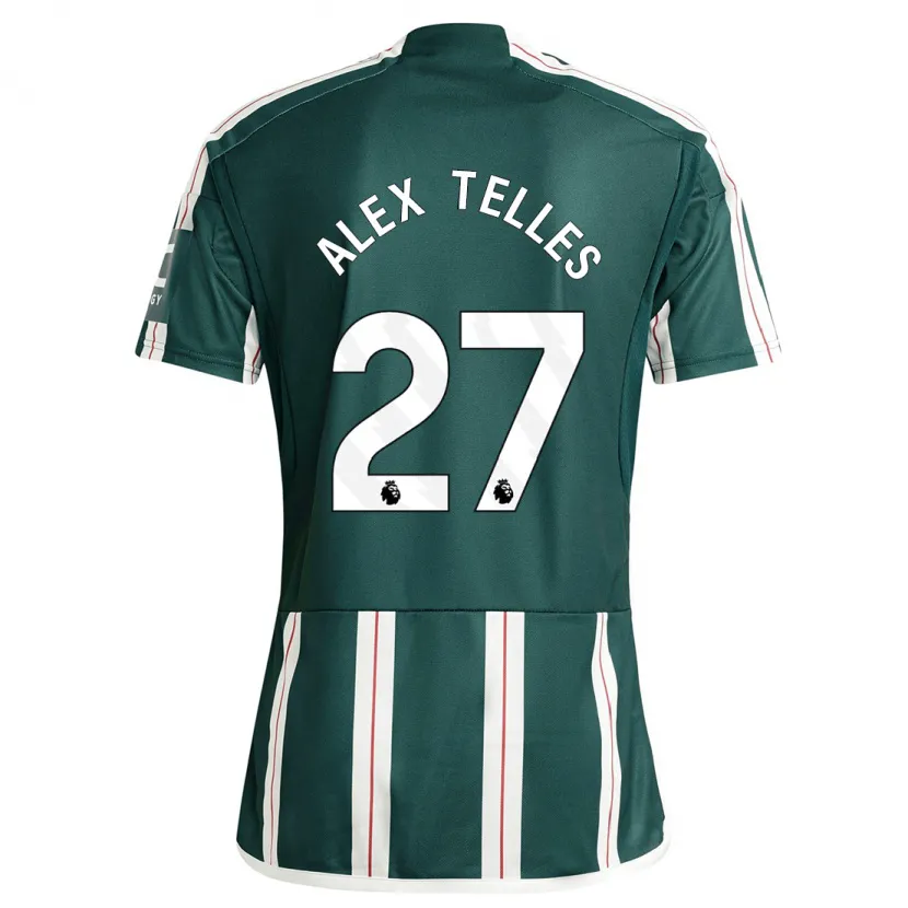 Danxen Hombre Camiseta Alex Nicolao Telles #27 Verde Oscuro 2ª Equipación 2023/24 La Camisa