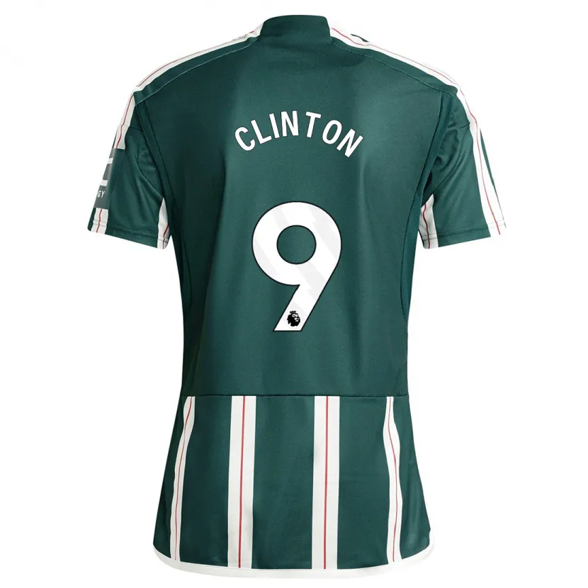 Danxen Hombre Camiseta Grace Clinton #9 Verde Oscuro 2ª Equipación 2023/24 La Camisa