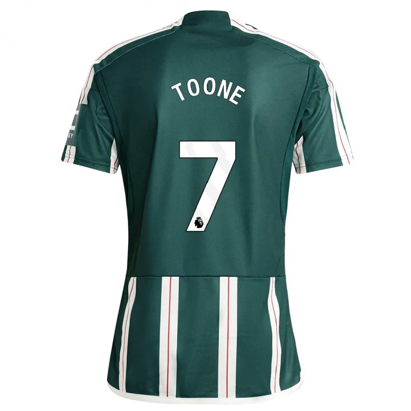 Danxen Hombre Camiseta Ella Toone #7 Verde Oscuro 2ª Equipación 2023/24 La Camisa