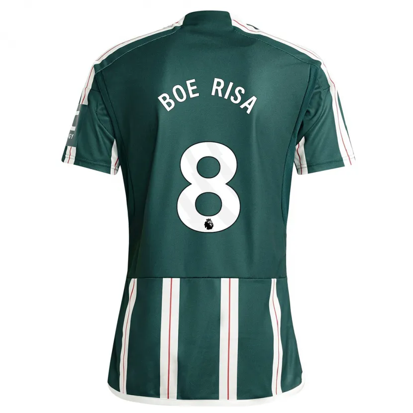 Danxen Hombre Camiseta Vilde Boe Risa #8 Verde Oscuro 2ª Equipación 2023/24 La Camisa