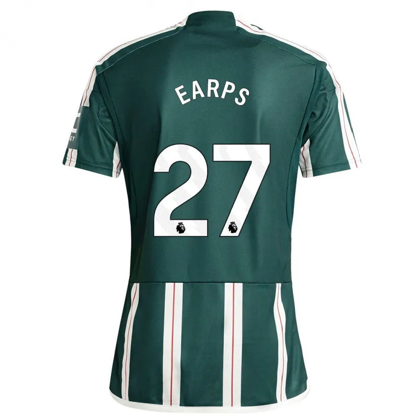 Danxen Hombre Camiseta Mary Earps #27 Verde Oscuro 2ª Equipación 2023/24 La Camisa