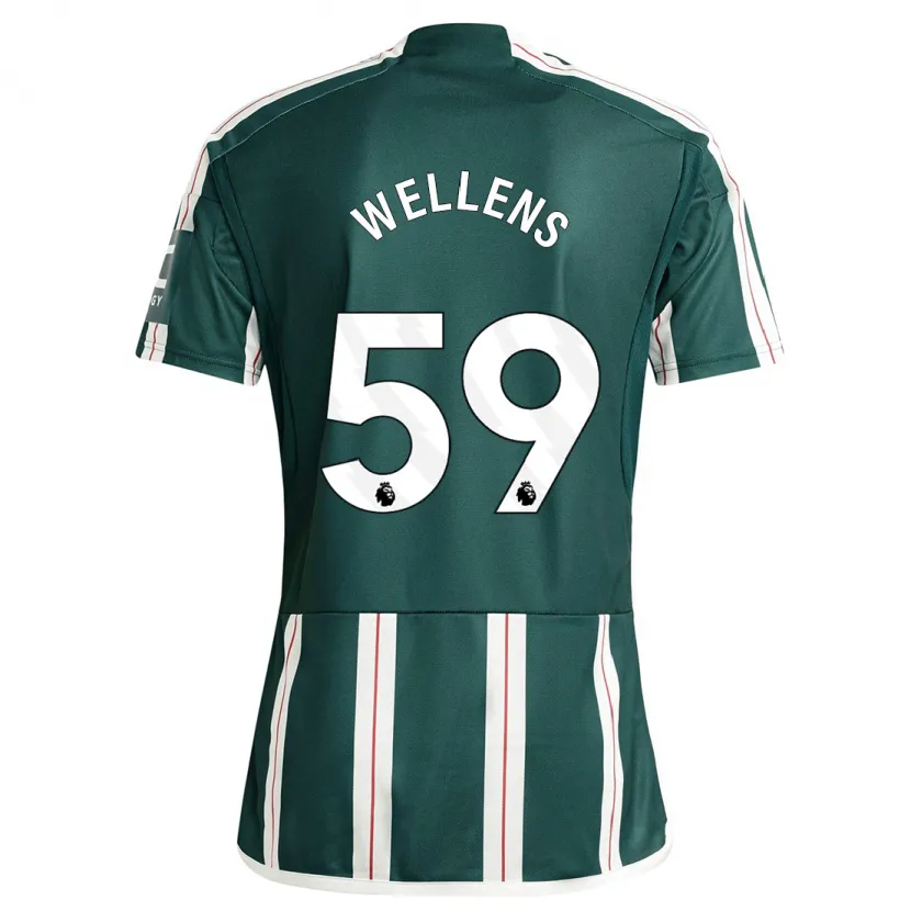 Danxen Hombre Camiseta Charlie Wellens #59 Verde Oscuro 2ª Equipación 2023/24 La Camisa