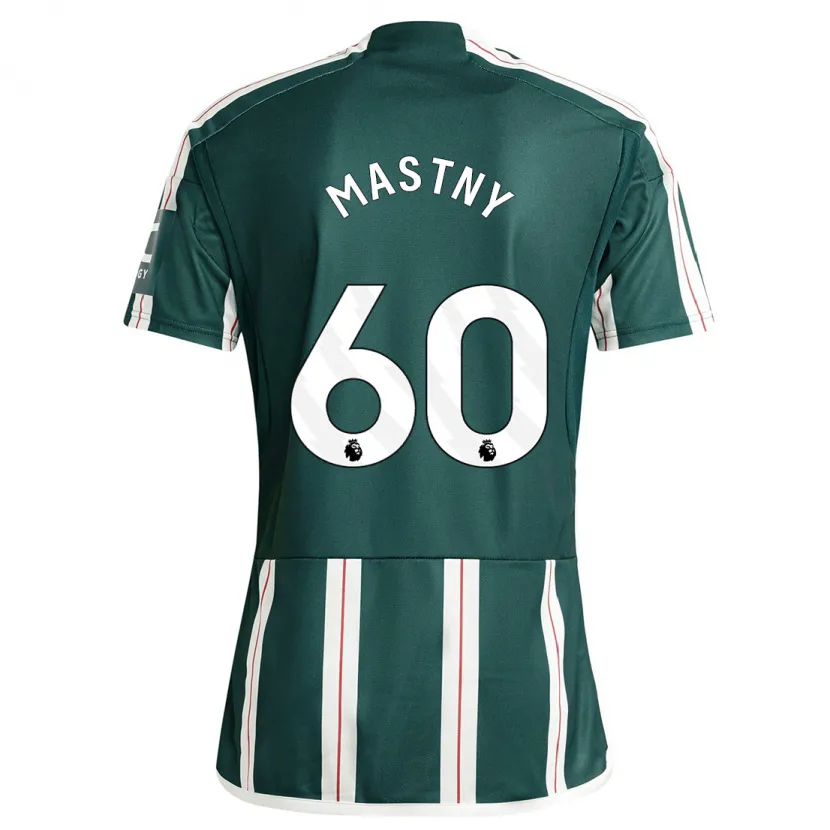 Danxen Hombre Camiseta Ondrej Mastny #60 Verde Oscuro 2ª Equipación 2023/24 La Camisa