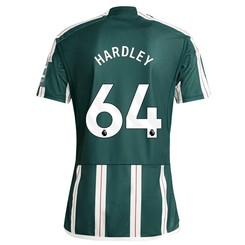 Danxen Hombre Camiseta Bjorn Hardley #64 Verde Oscuro 2ª Equipación 2023/24 La Camisa