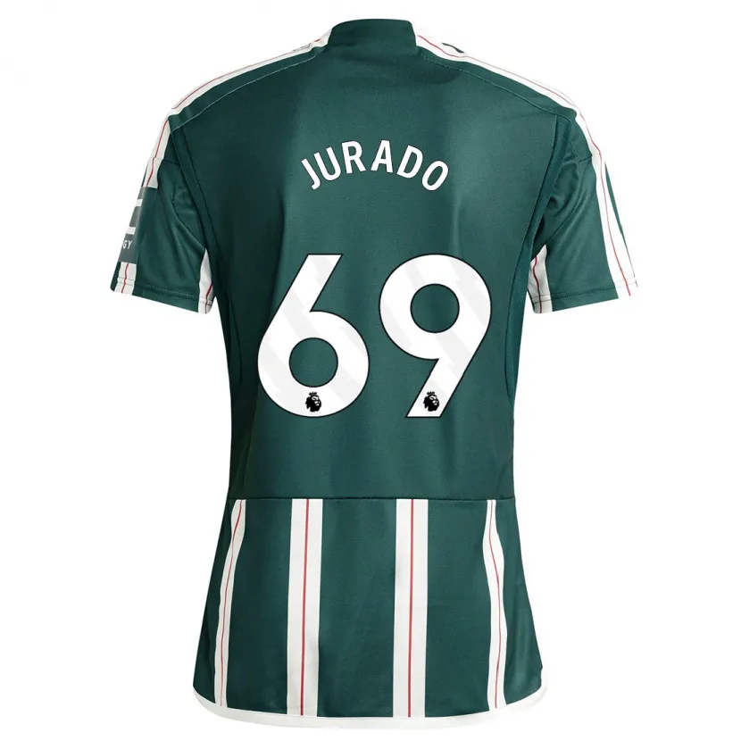 Danxen Hombre Camiseta Marc Jurado #69 Verde Oscuro 2ª Equipación 2023/24 La Camisa