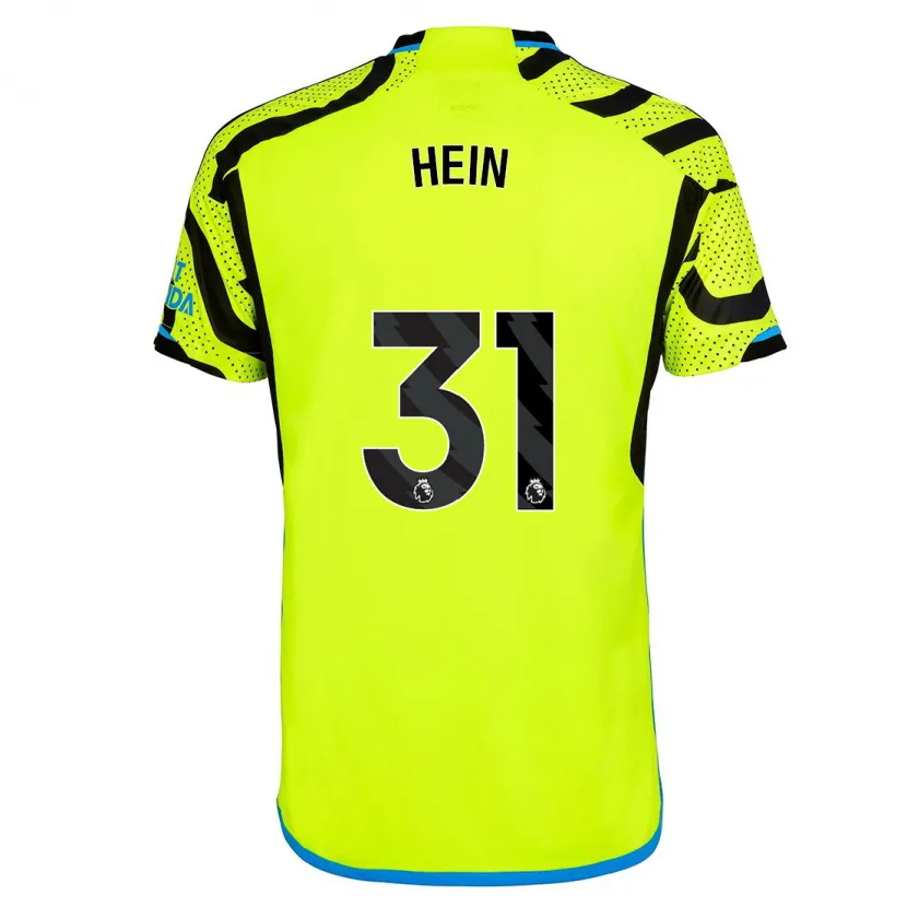 Danxen Hombre Camiseta Karl Hein #31 Amarillo 2ª Equipación 2023/24 La Camisa