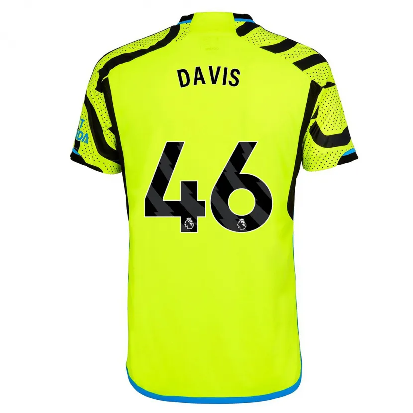 Danxen Hombre Camiseta Timi Davis #46 Amarillo 2ª Equipación 2023/24 La Camisa